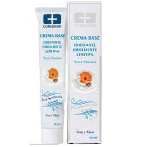 Curaderm crema base mandorle e calendula 50 ml