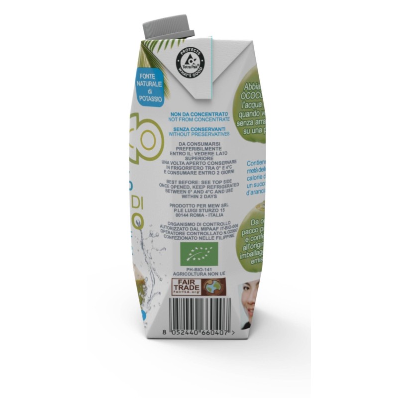 Ococo acqua di cocco 500 ml