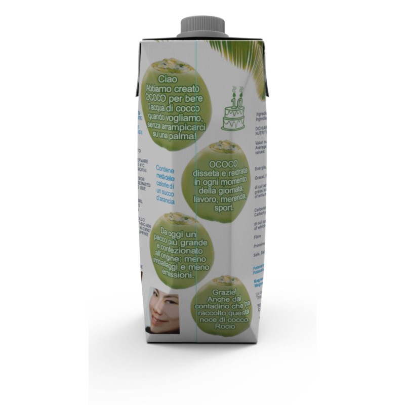 Ococo acqua di cocco 500 ml