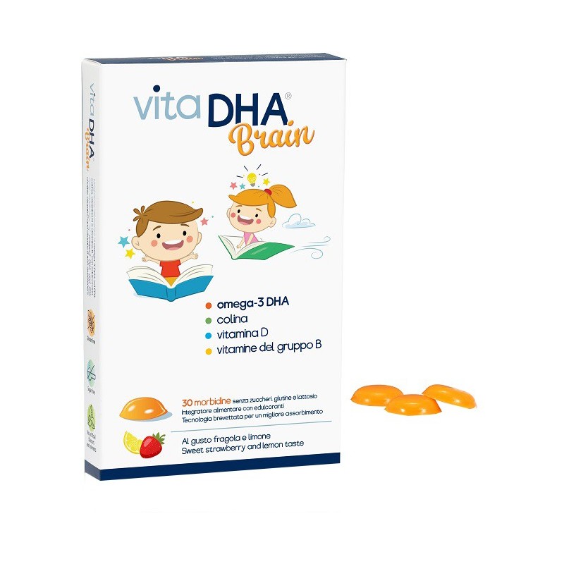 Vitadha brain 30 morbidine al gusto fragola e limone