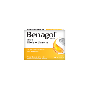 Benagol 24 pastiglie miele-limone