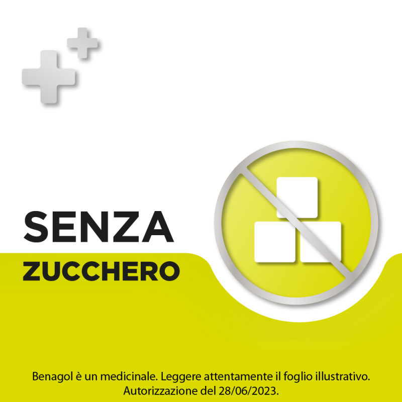 Benagol 24 pastiglie 0,6 mg + 1,2 mg limone senza zucchero