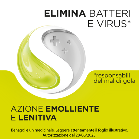 Benagol 24 pastiglie 0,6 mg + 1,2 mg limone senza zucchero