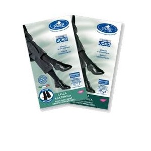 Sauber calza uomo q-skin 140 den colore blu taglia m