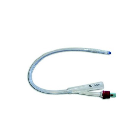 Catetere foley in silicone securdrain via' per adulti 2 viepalloncino 5-10 ml diametro ch18 lunghezza 41 cm con linea radiopaca 