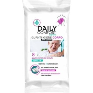 Daily comfort senior guanto detergente 8 pezzi