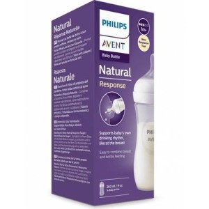 Avent biberon natural response da 260ml tettarella flusso 3