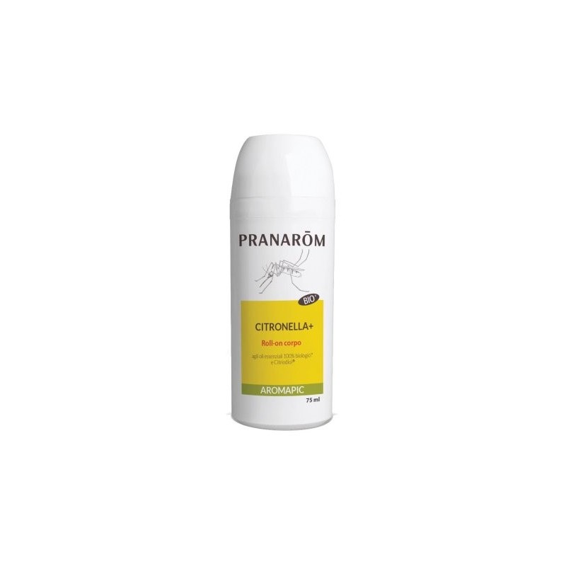 Pranarom aromapic bio roll-on plus latte corpo antizanzare citron 75 ml