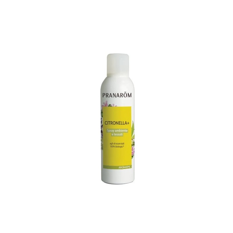 Pranarom aromapic spray ambiente e tessuti antizanzare con oli essenziali + citriodol 100 ml