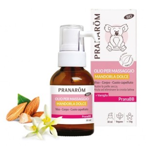 Pranarom pranabebe oliomassaggi mandorle dolci bio 30 ml