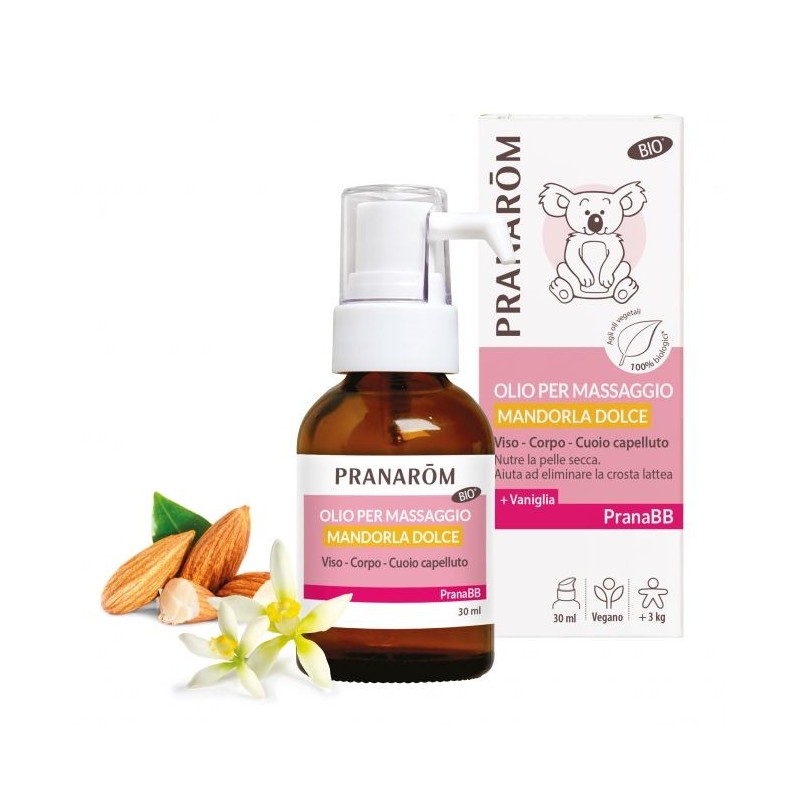 Pranarom pranabebe oliomassaggi mandorle dolci bio 30 ml