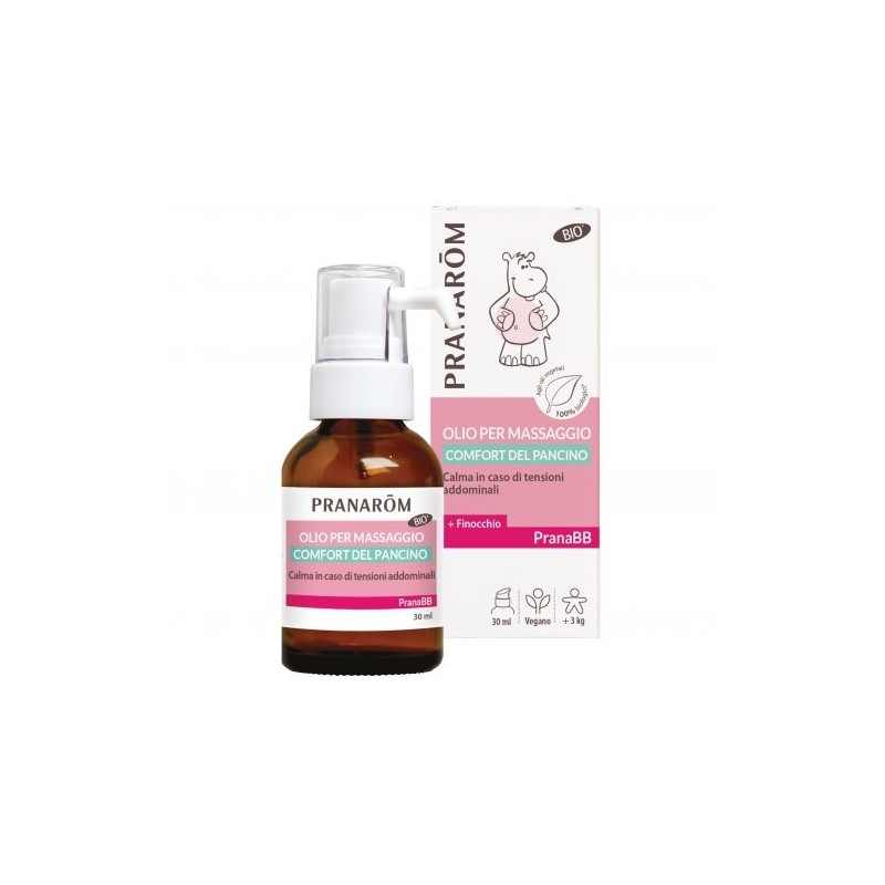 Pranarom pranabebe oliomassaggi confortpancino bio 30 ml