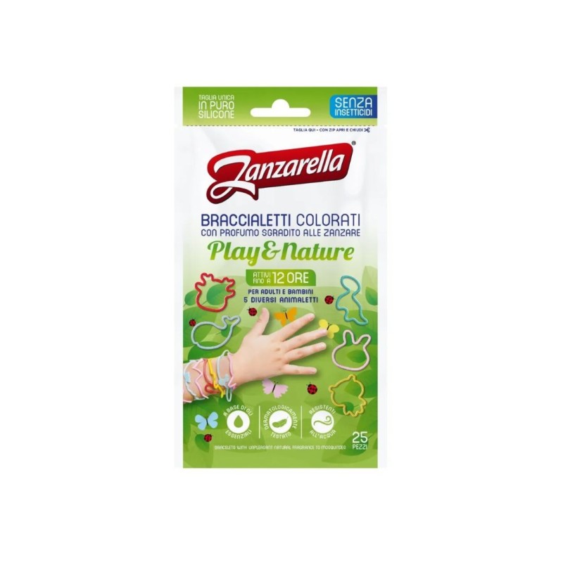 Zanzarella braccialetti paly&nature 25 pezzi