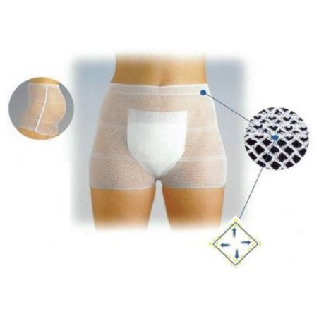 Mutandina per incontinenza a rete elastica net pant misura larga 3 pezzi 2