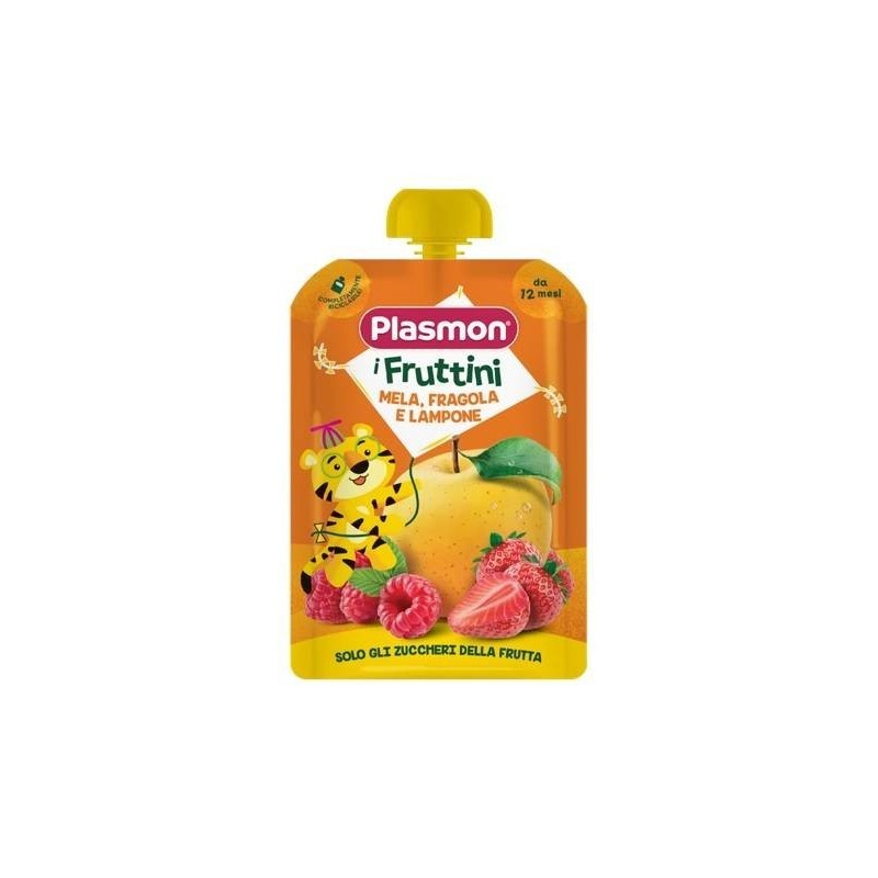Plasmon i fruttini mela fragola e lampone 130 g