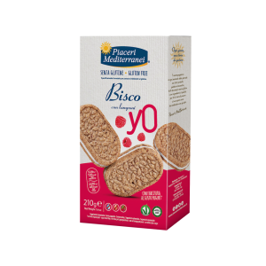 Piaceri mediterranei bisco yo lamponi 210 g