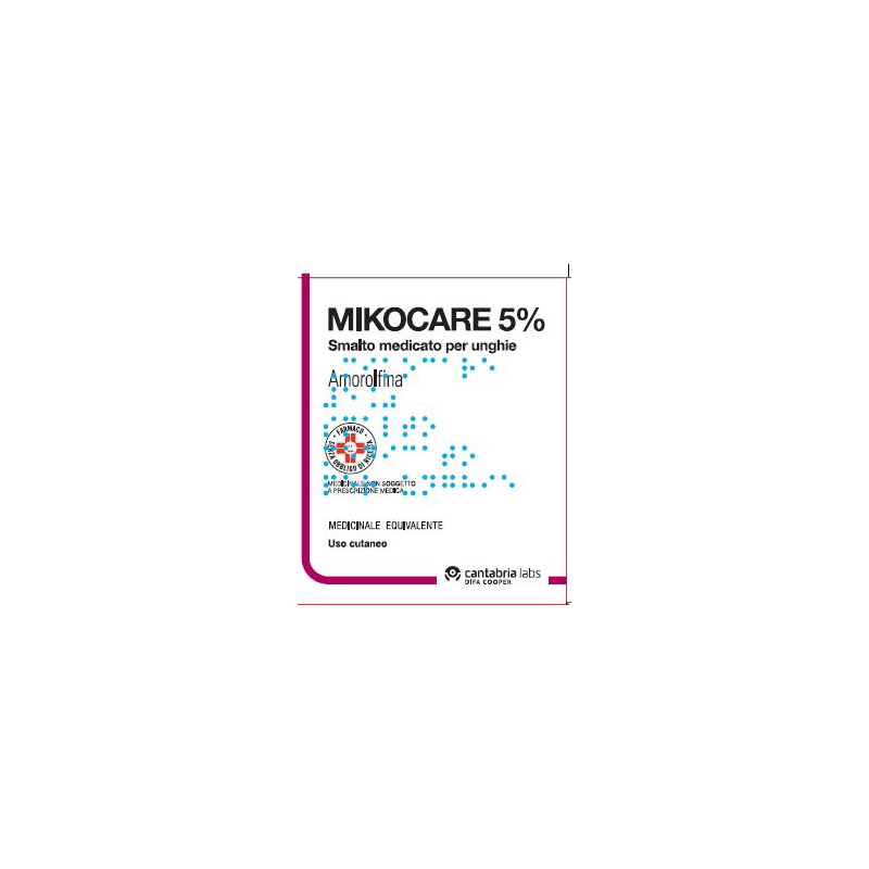 Mikocare smalto medicato per unghie 1 flacone 2,5 ml 5%