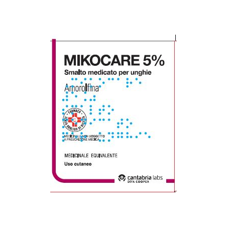Mikocare smalto medicato per unghie 1 flacone 2,5 ml 5%