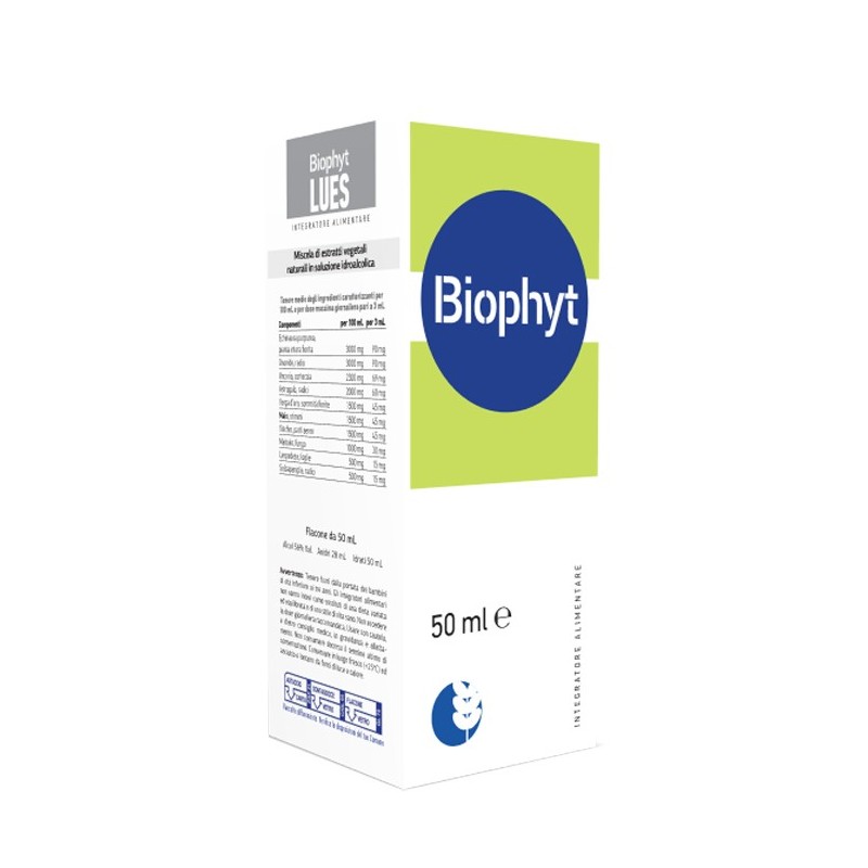 Biophyt lues 50 ml soluzione idroalcolica