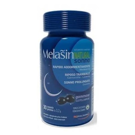 Melasin natural sonno 1mg 30 gommose Melasin natural sonno 1mg 30 gommose