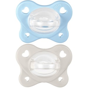 Chicco dual soft succhietto azzurro 2-6 mesi 2 pezzi