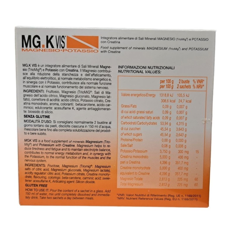Mgk vis magnesio potassio orange 45 bustine