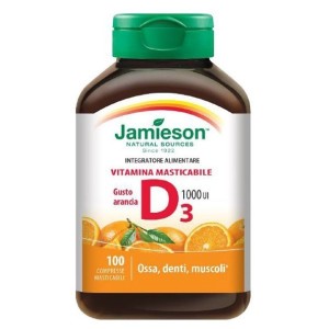 Jamieson vitamina d masticabile arancia 100 compresse