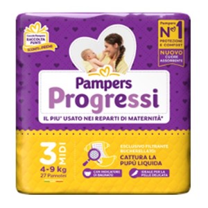 Pampers progressi midi 27 pezzi
