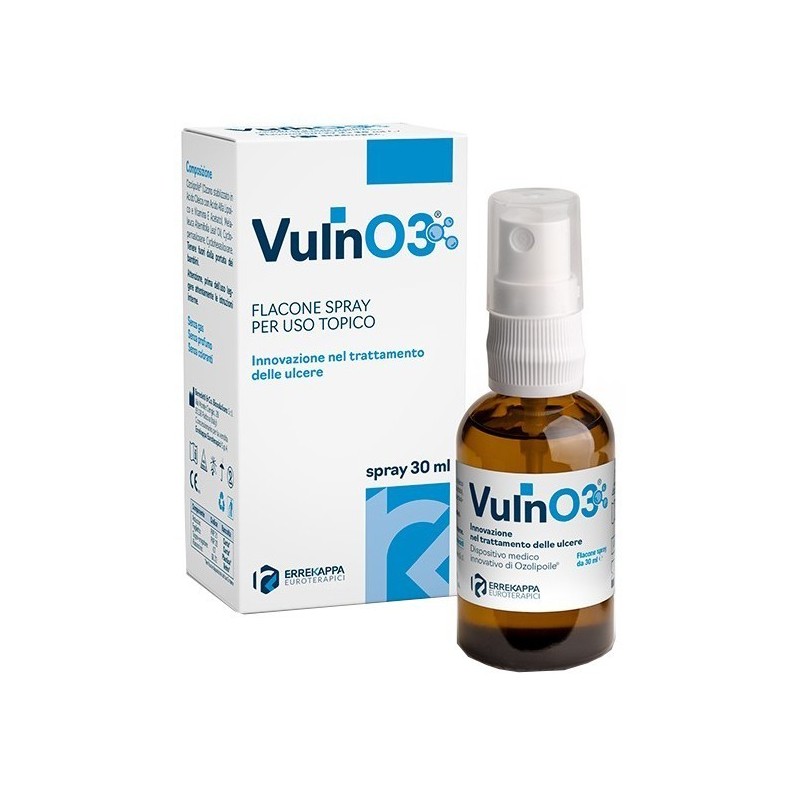 Vulno3 spray trattamento ulcere 30 ml Vulno3 spray trattamento ulcere 30 ml