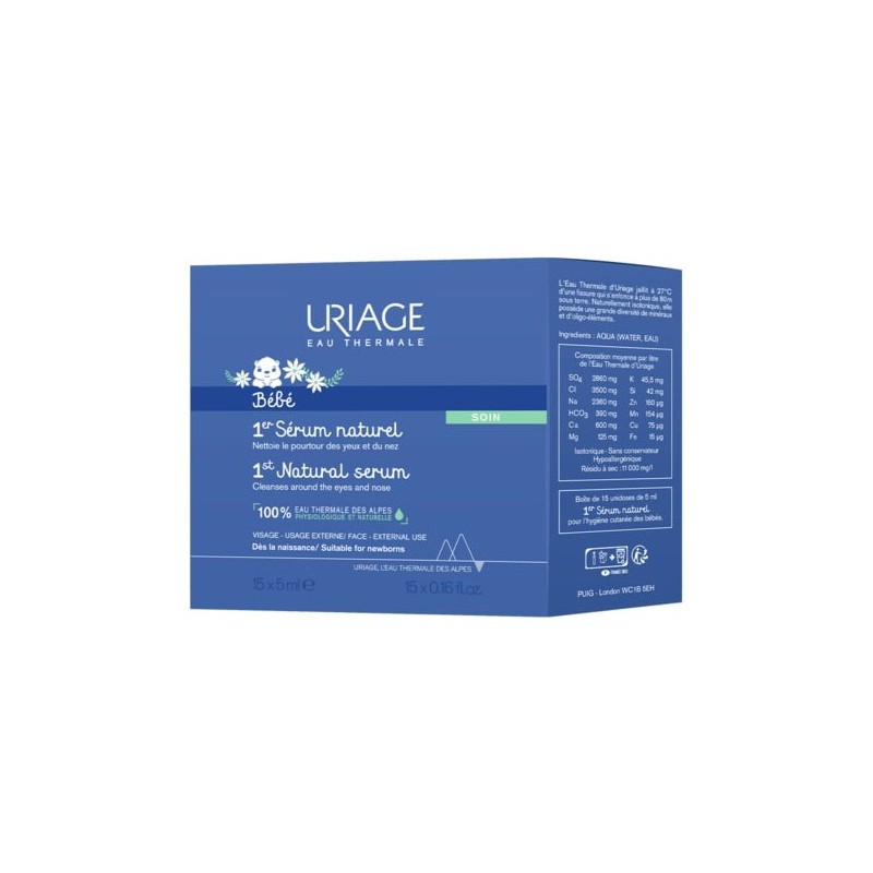 Uriage bebe siero fisiologico 15 flaconcini da 5 ml