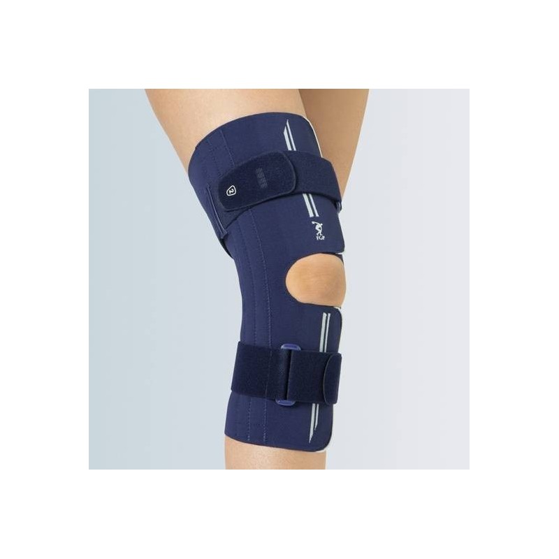 Ginocchiera traspirante aperta con stecche a spirale m