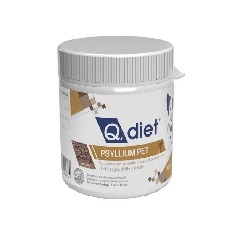 Q diet psyllium pet polvere 90 g