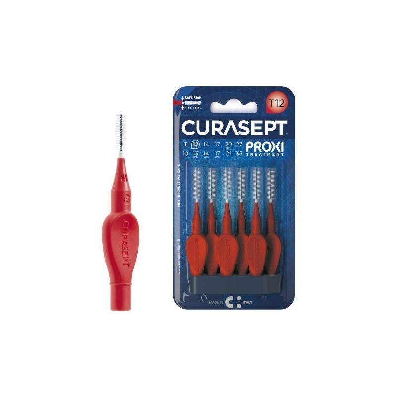 Curasept proxi t12 rosso/red 6 pezzi