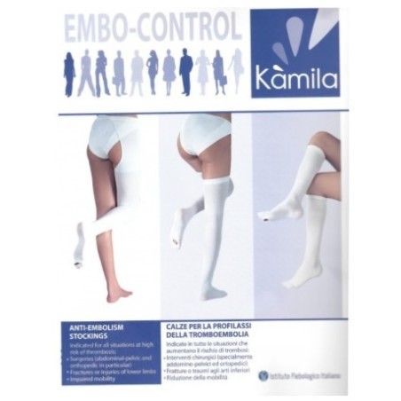 Calza autoreggente antitrombo kamila long l