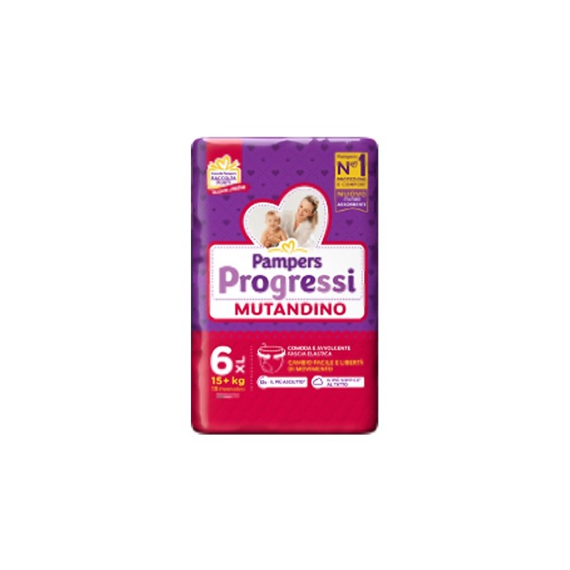 Pampers progressi mutandina xl cp 15 pezzi