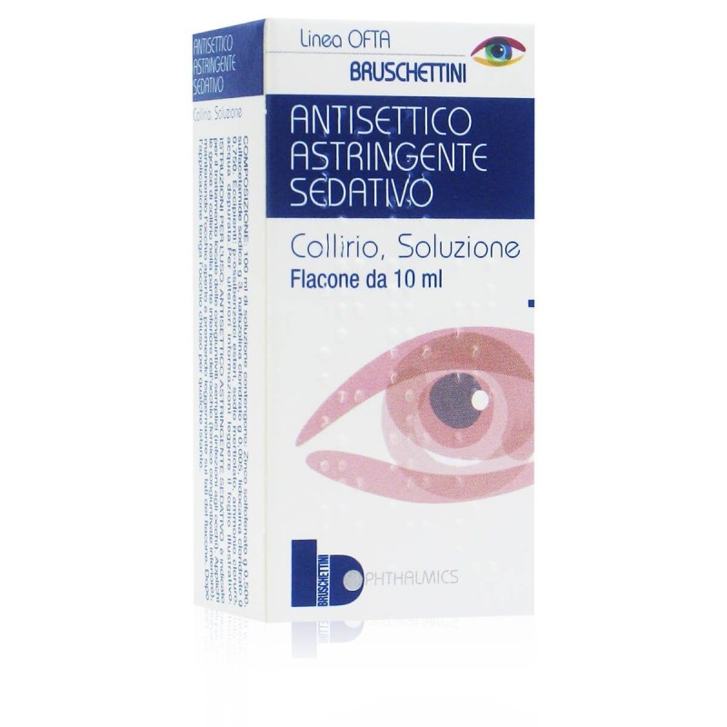 Antisettico astringente sedativo bruschettini collirio 10 ml