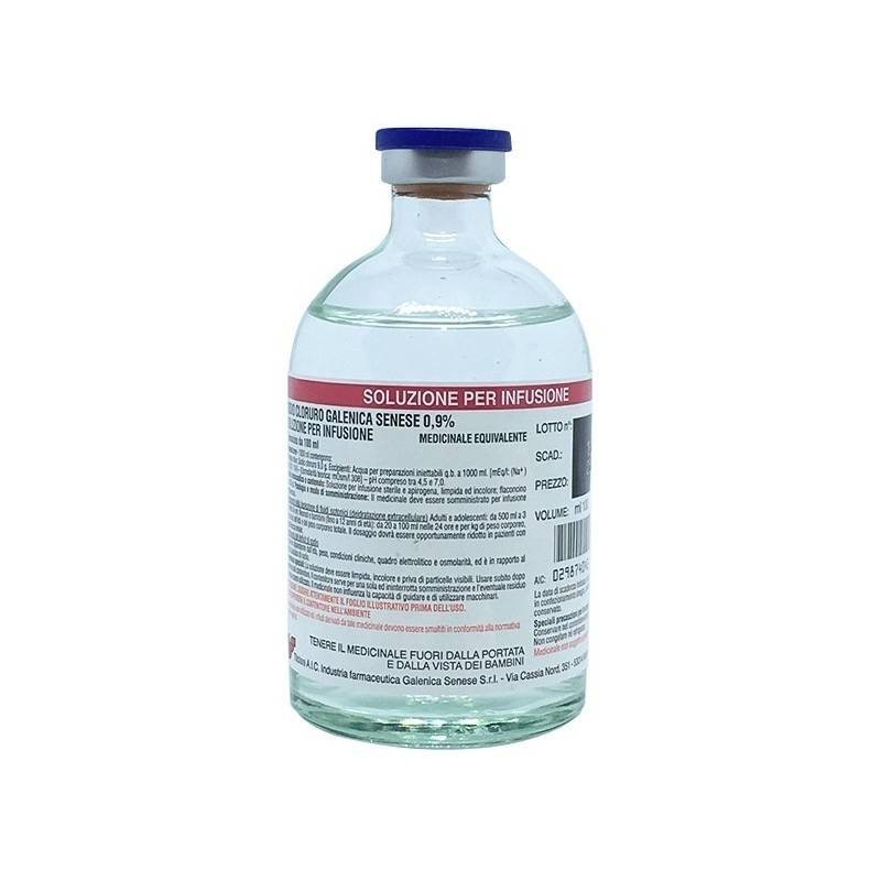 Sodio cloruro galenica senese 1 flacone 250 ml 0,9%