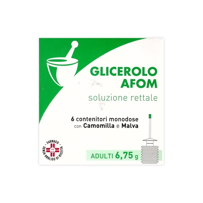Glicerolo afom ad 6 contenitori monodose 6,75 g soluz rettcon camomilla e malva