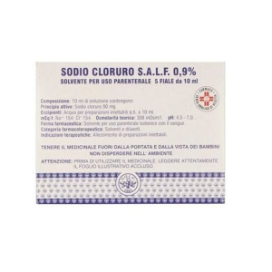 Sodio cloruro salf 5 fiale 5 ml 0,9%