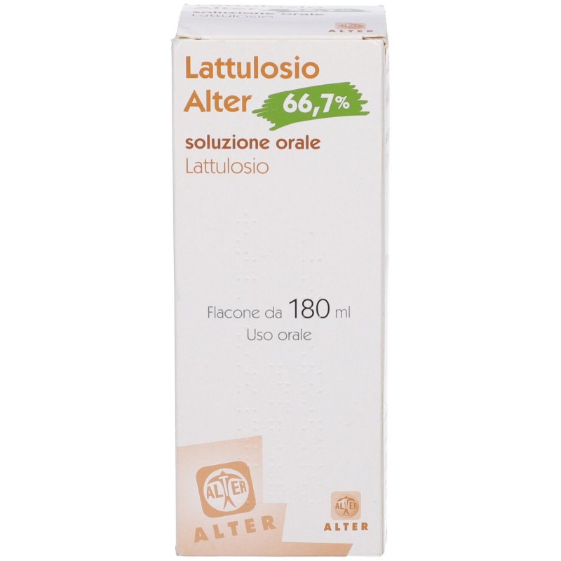 Lattulosio alter soluzione orale 1 flacone 180 ml 66,7%