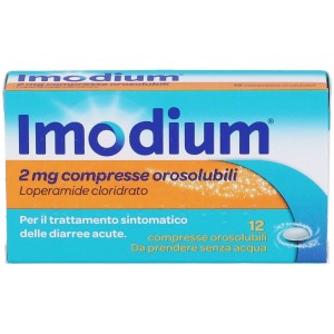 Imodium 12 compresse orosolub 2 mg