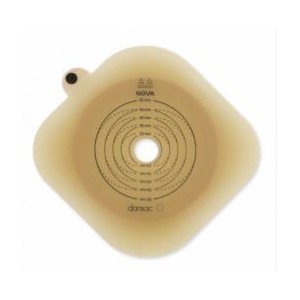 Placca per colo/ileo e urostomia autoportante flangia semovente a spessore ridotto nova 2 ritagliabile 43mm 5 pezzi
