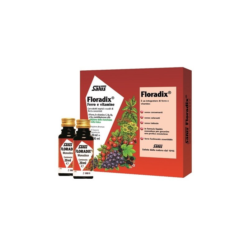 Floradix monodose 10 flaconcini da 20 ml