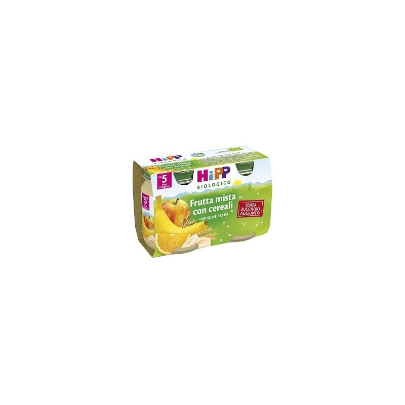 Hipp bio hipp bio omogeneizzato frutta mista con cereali 2x125 g