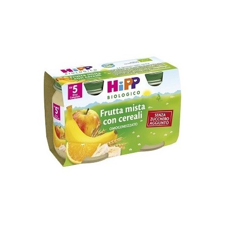 Hipp bio hipp bio omogeneizzato frutta mista con cereali 2x125 g