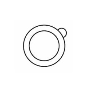 Anello modellabile per placca apt 7805 in idrocolloide diametro 48mm 10 pezzi