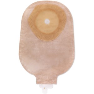 Sacca per urostomia con barriera protettiva moderma flex u 15/55mm trasparente 10 pezzi+1 adattatore+10 tappini esternidi sicure