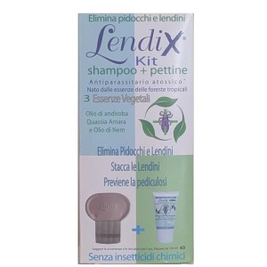Lendix kit shampoo 150ml + pettine premium antipidocchi