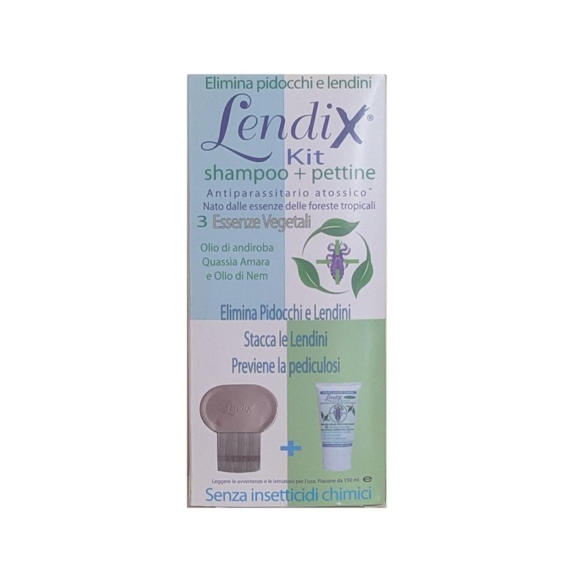 Lendix kit shampoo 150ml + pettine premium antipidocchi Lendix kit shampoo 150ml + pettine premium antipidocchi