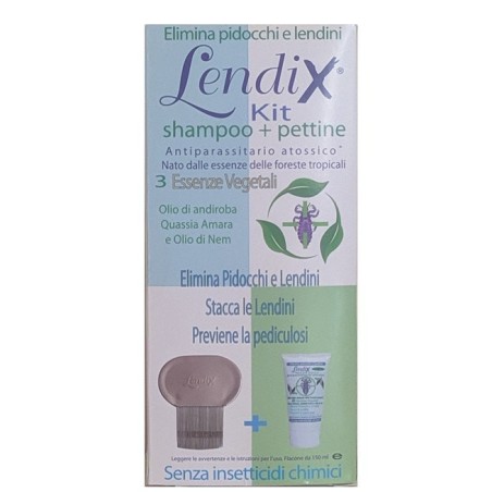 Lendix kit shampoo 150ml + pettine premium antipidocchi Lendix kit shampoo 150ml + pettine premium antipidocchi